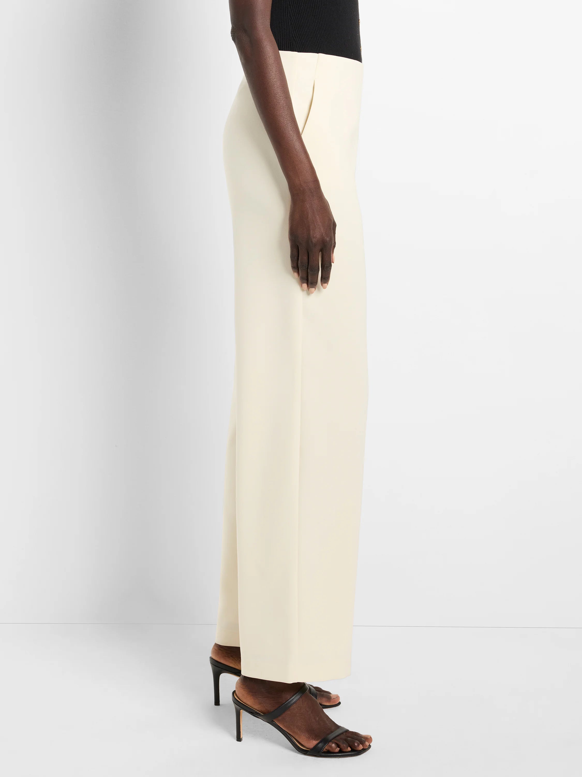 31" Stretch Knit Lenox Wide-leg Pant in Cns