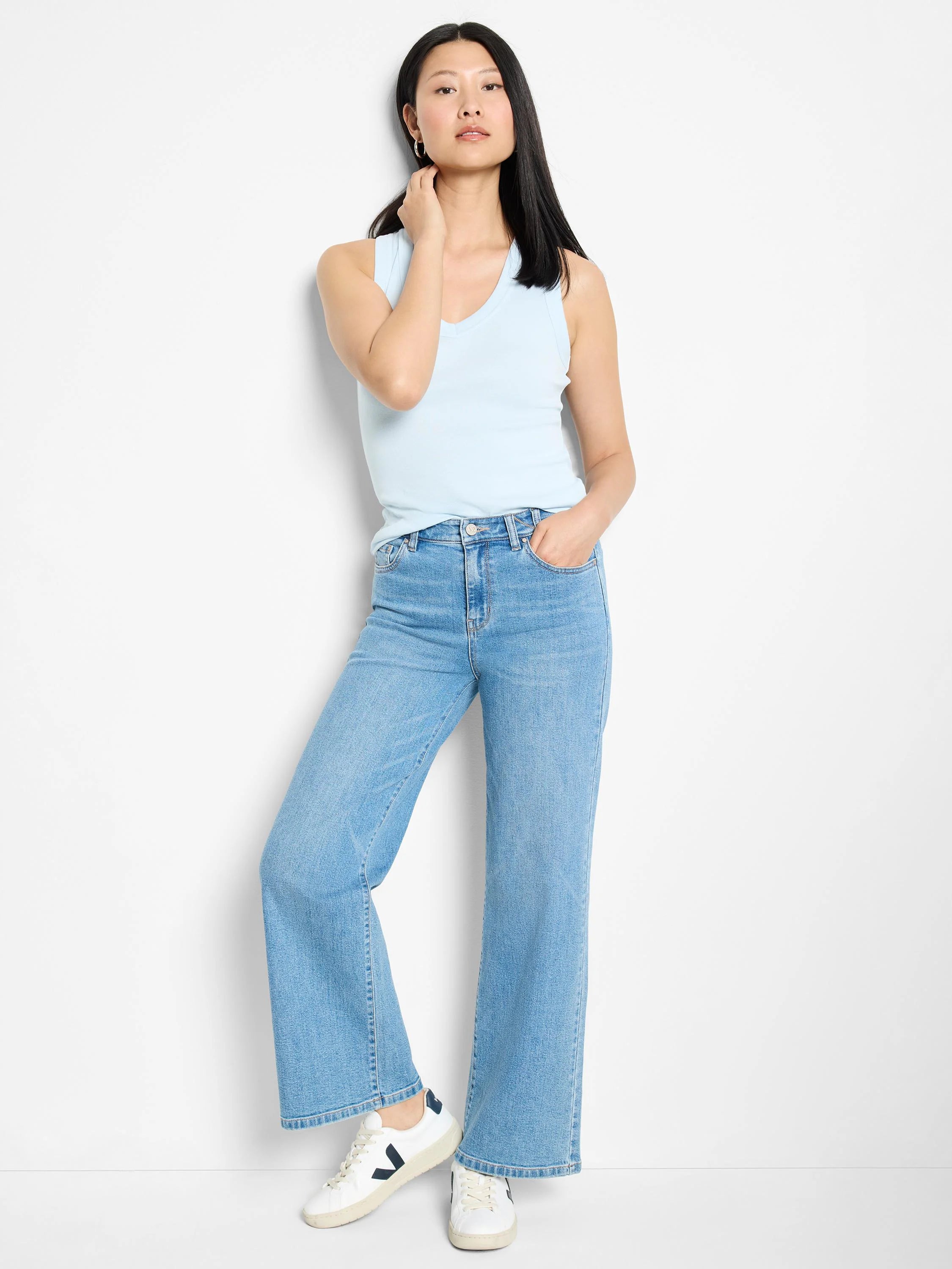 28" Wide Leg Weekend Jeans in Skl