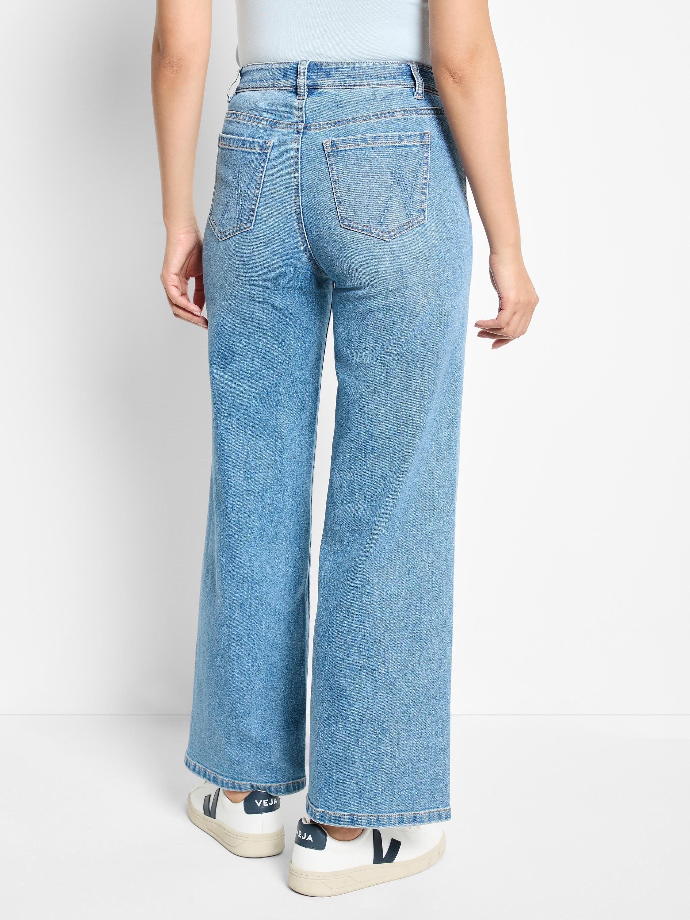 28" Wide Leg Weekend Jeans in Skl