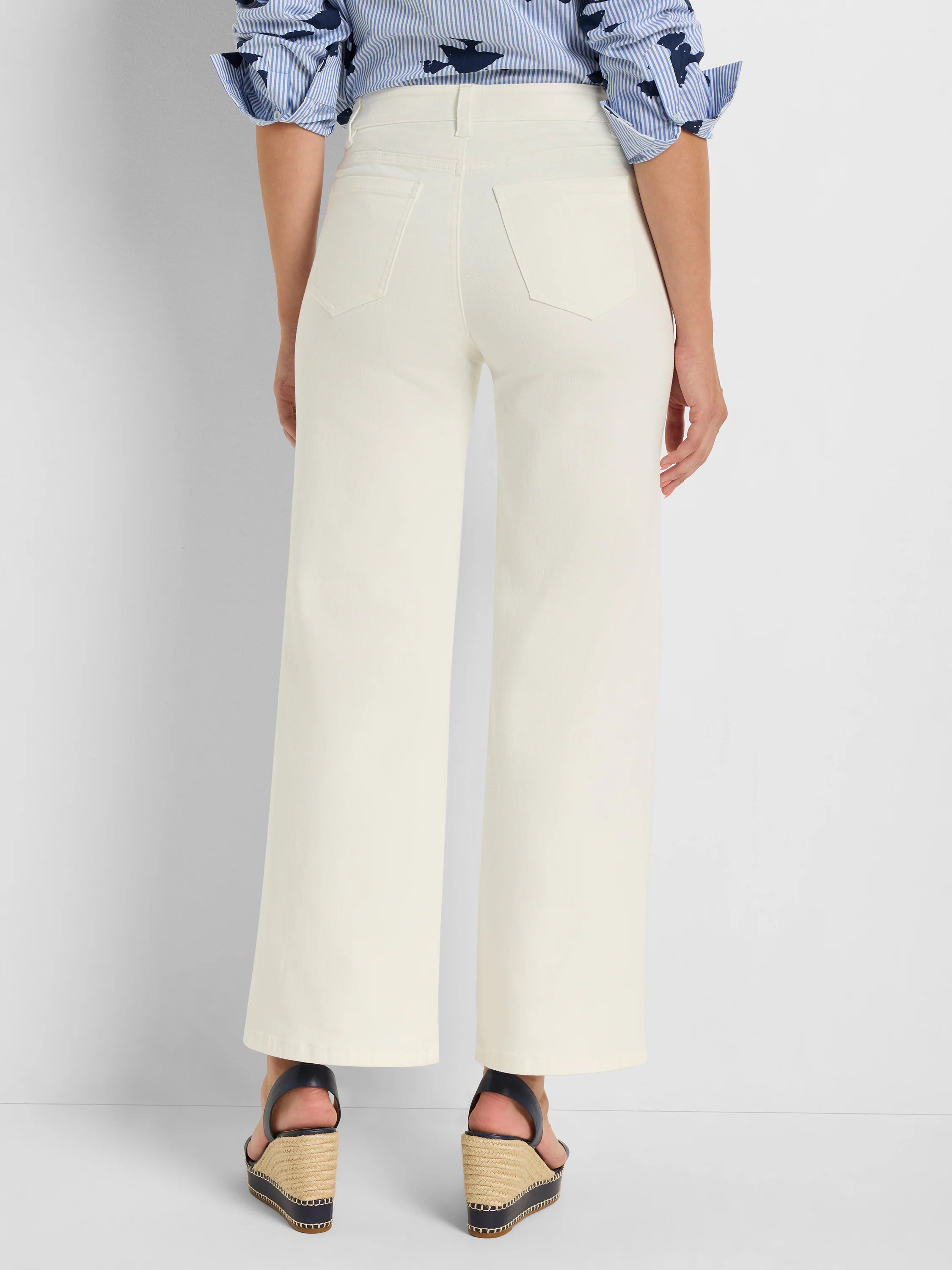 28" Wide Leg Weekend Jeans in Pwh