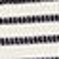 Off-white fabric with thin, dark grey or black horizontal woven stripes. Subtle texture.