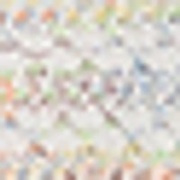 Light grey base with a blurry, multi-color "confetti" pattern. Soft, diffused appearance.