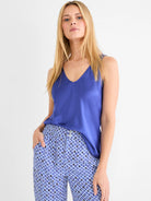 Day Gloss Woven Scoop Tank in Npt