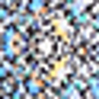 Vibrant, finely speckled mix of light blue, white, black, dark blue, and faint yellow. Granular t...