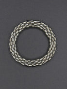 Sea Lily Woven Silver Beads Bracelet in Sil