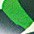 Bright green swatch with a matte, slightly grainy texture.