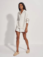 Varley Hawley Half Zip Sweat in Ivo