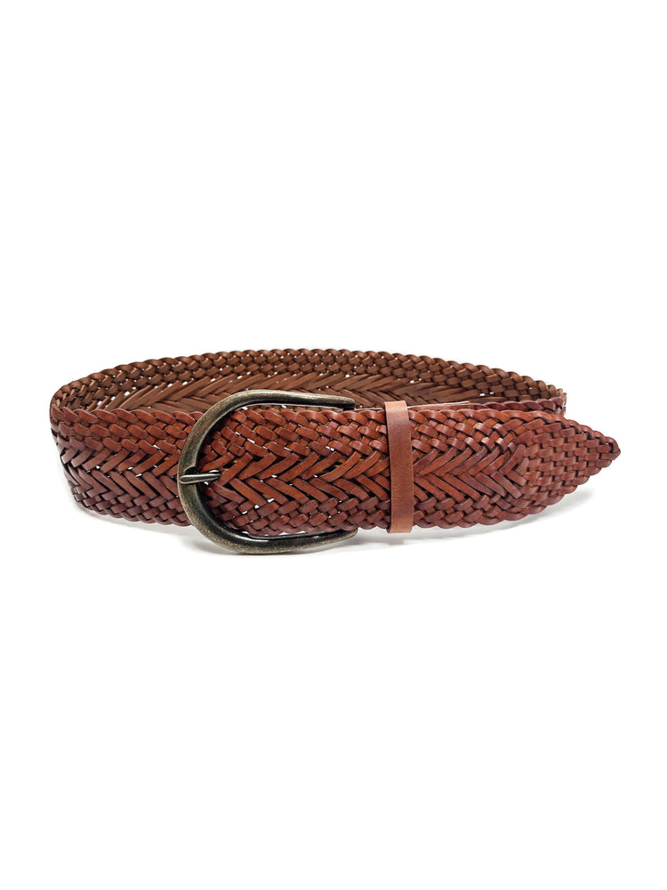 B. Brave Woven Belt in Brn