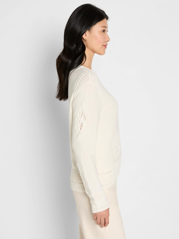 Paisley Dot Sweater in Clc