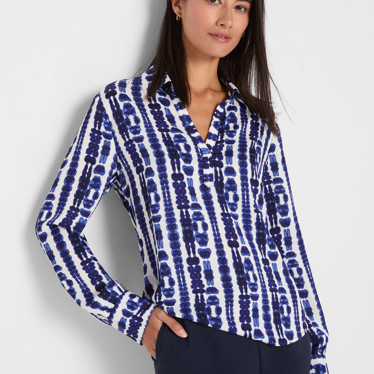 Shibori Stripe Top | NIC+ZOE