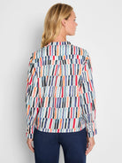 Broken Stripe Cotton Top in Blt