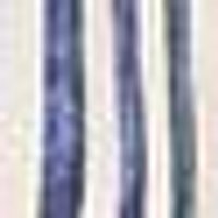 Vertical stripes: creamy white, muted deep blue, and subtle grey-green. Soft, linen-like texture.