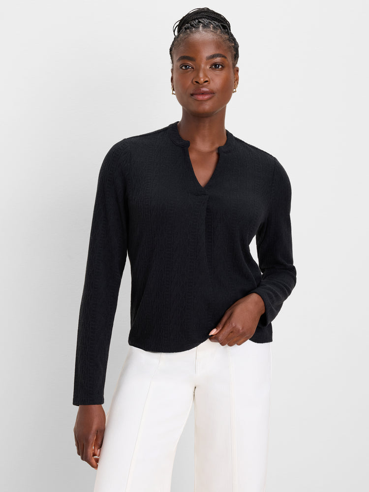 NIC+ZOE Cozy Cable Split Neck Top product