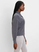 Cozy Cable Pullover Top in Chr