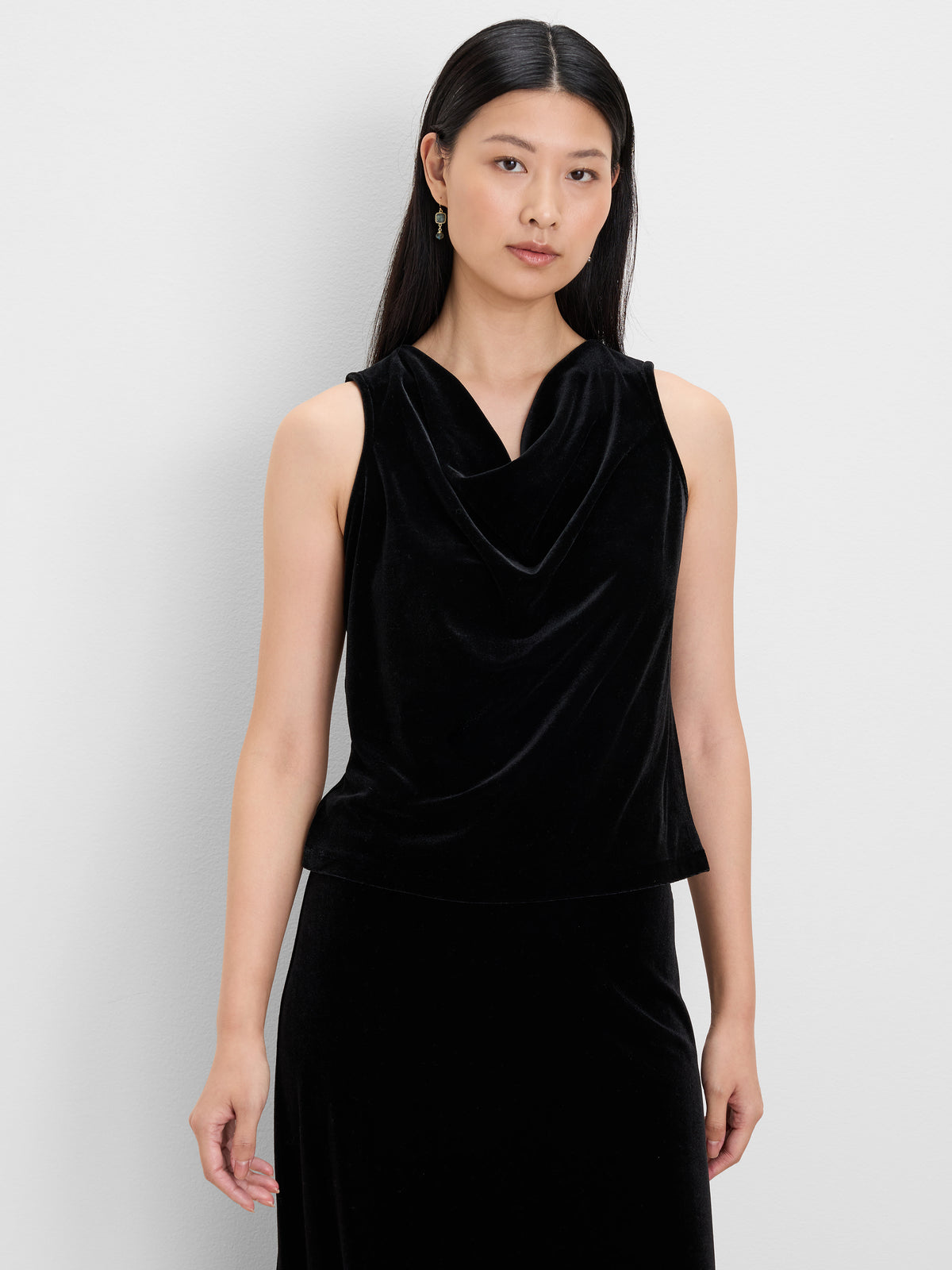 NIC+ZOE Velvet Drape Neck Tank product