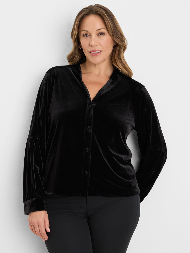 NIC+ZOE Velvet Femme Detail Top product