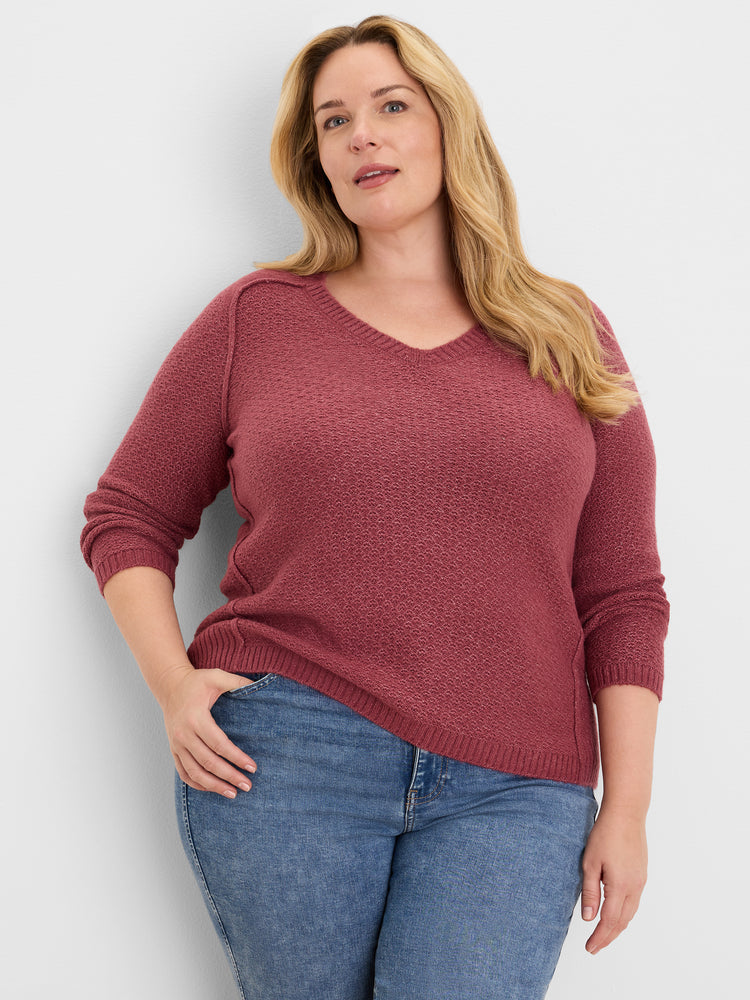 NIC+ZOE Femme Tuck V-Neck Sweater product