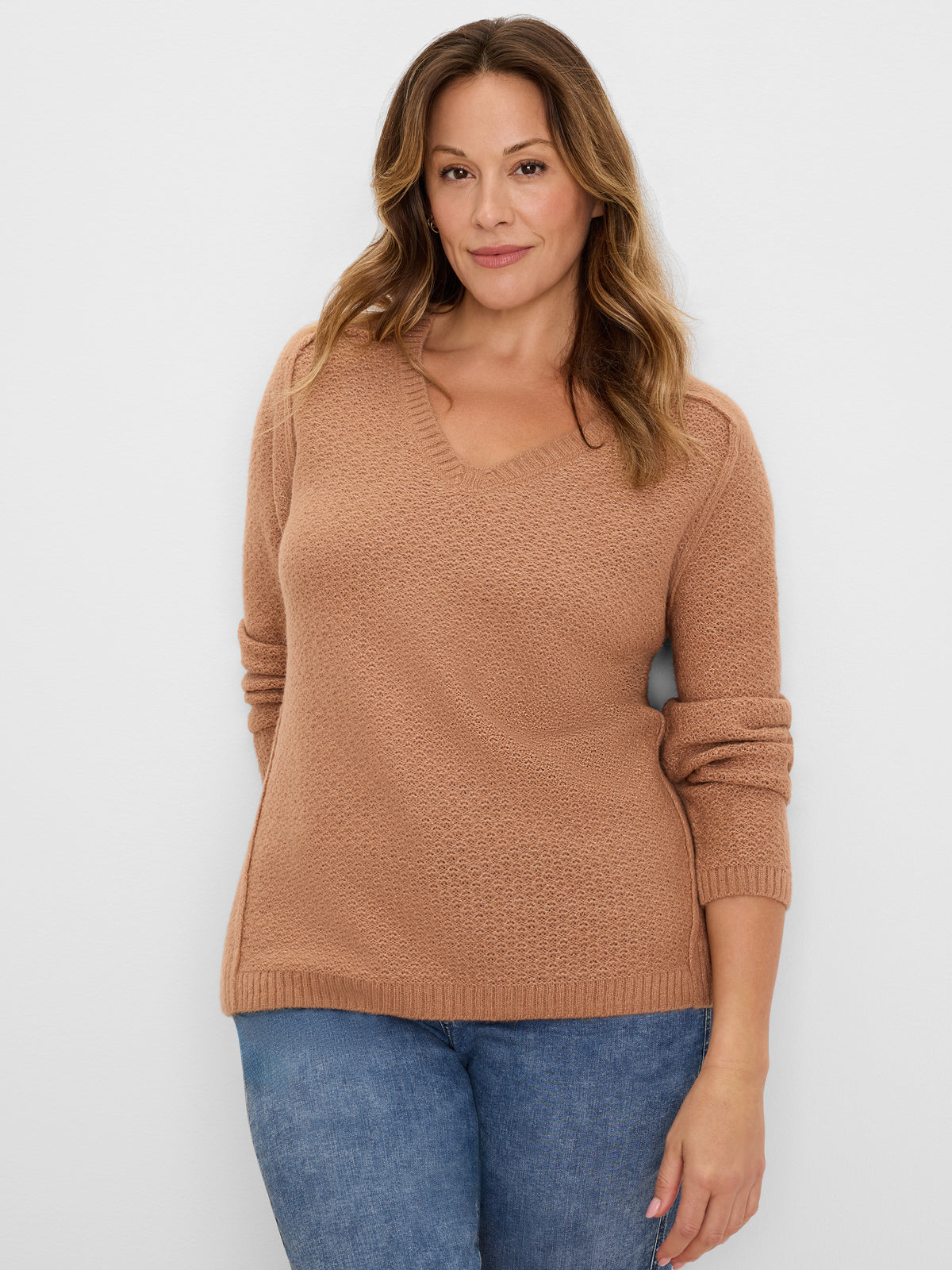 NIC+ZOE Femme Tuck V-Neck Sweater product