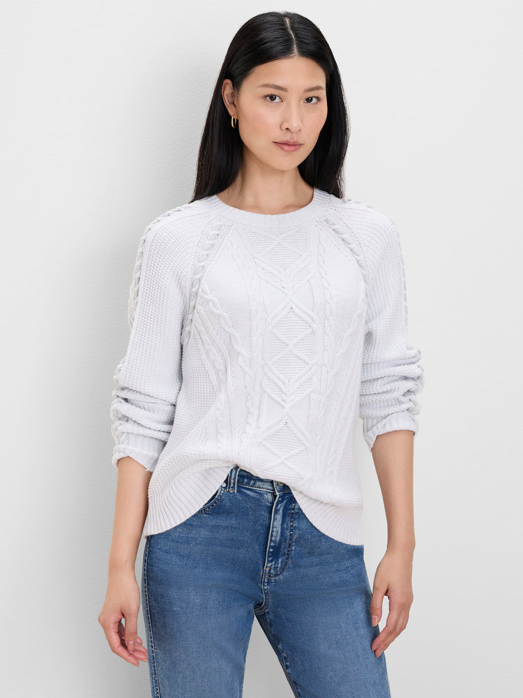 NIC+ZOE Patchwork Cable Sweater product