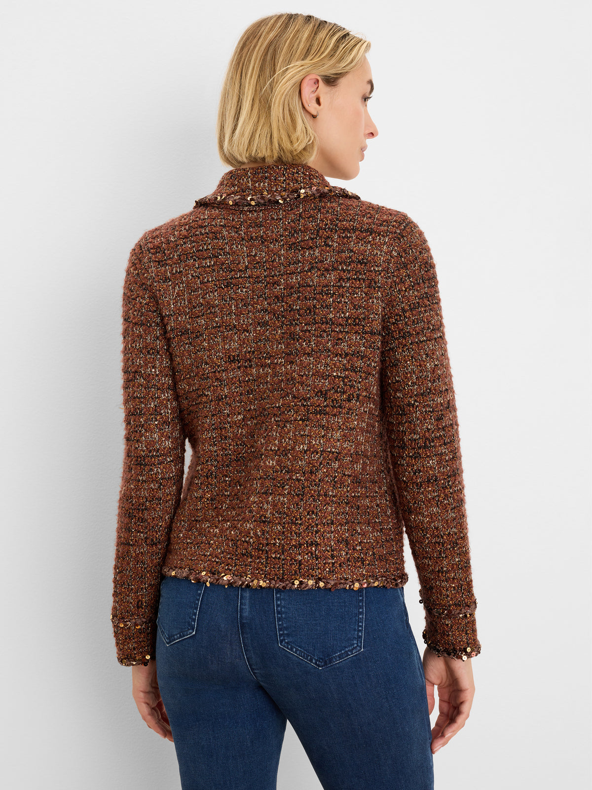 NIC+ZOE Sequin Trim Knit Jacket product