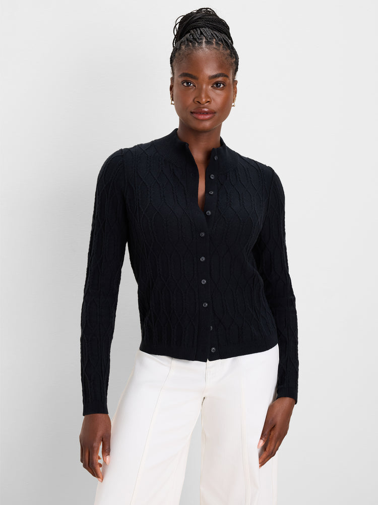 NIC+ZOE Cable Mockneck Cardigan product