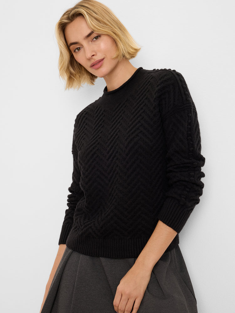 NIC+ZOE Roll Neck Weave Sweater product