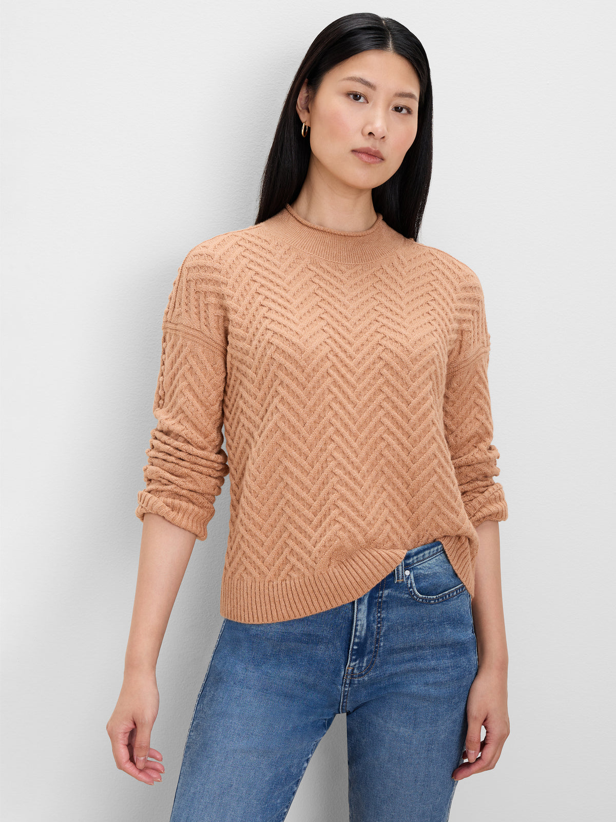 NIC+ZOE Roll Neck Weave Sweater product