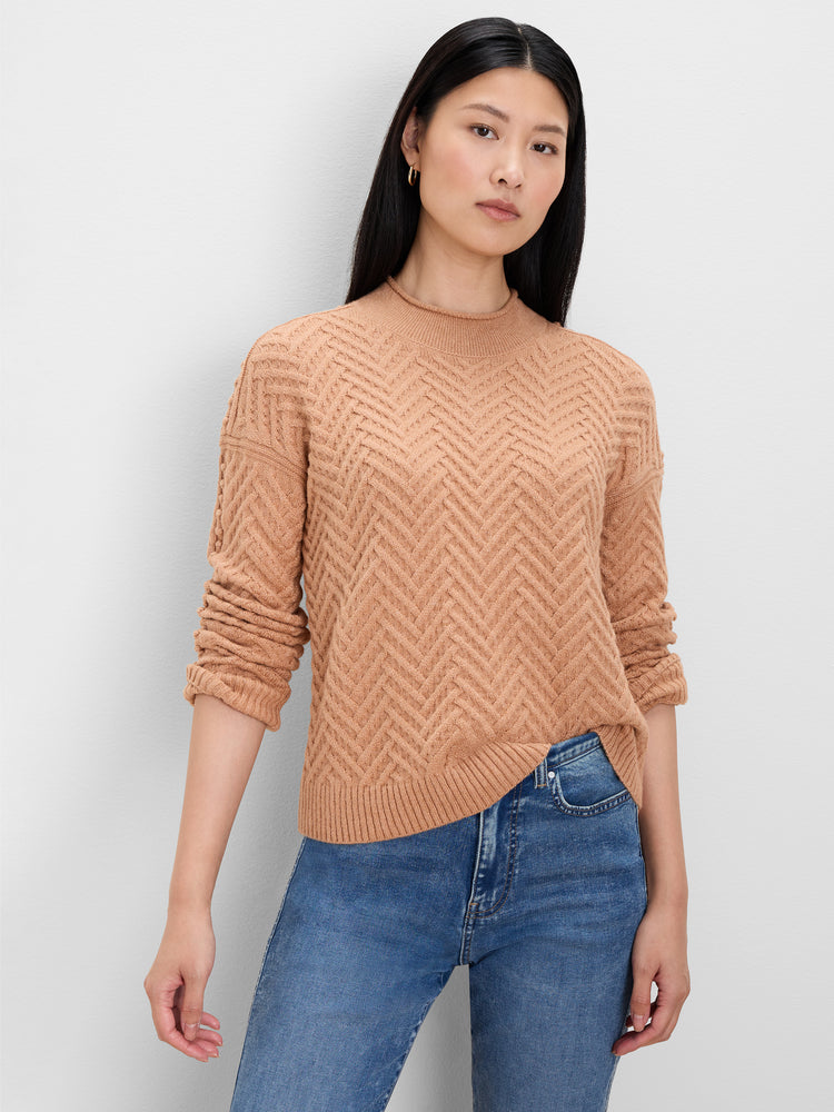 NIC+ZOE Roll Neck Weave Sweater product