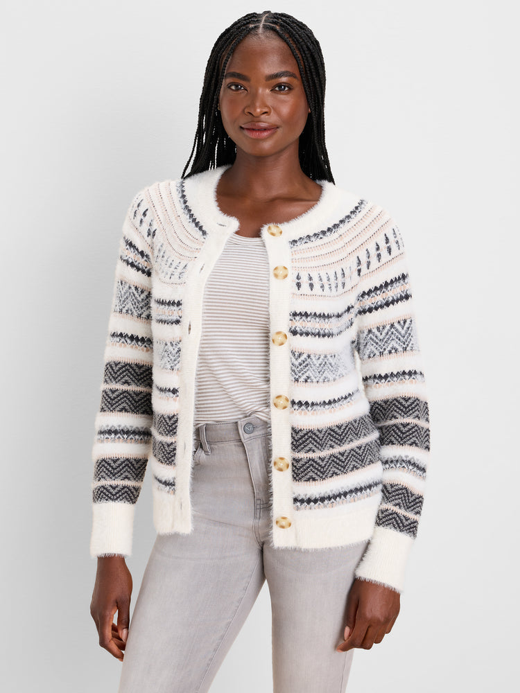 NIC+ZOE Fairisle Stripe Cardigan product