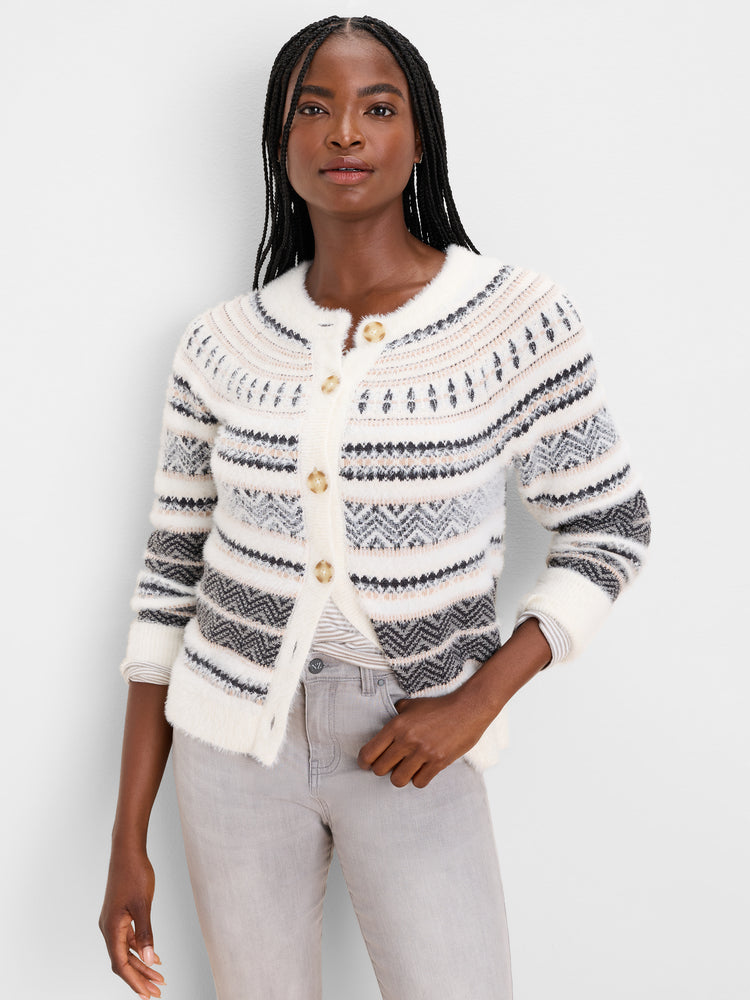 NIC+ZOE Fairisle Stripe Cardigan product