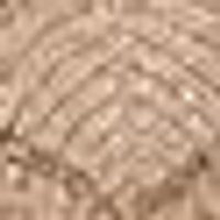 Warm tan with pronounced concentric ridges, like woven straw or cord.