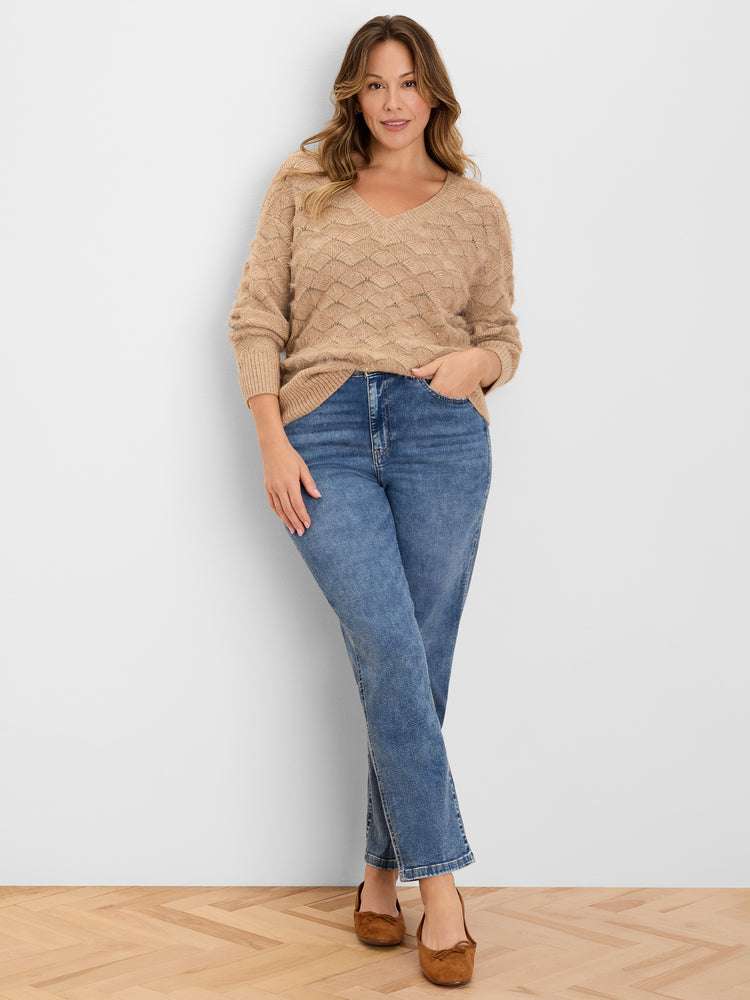 NIC+ZOE Deco Scallop Sweater product