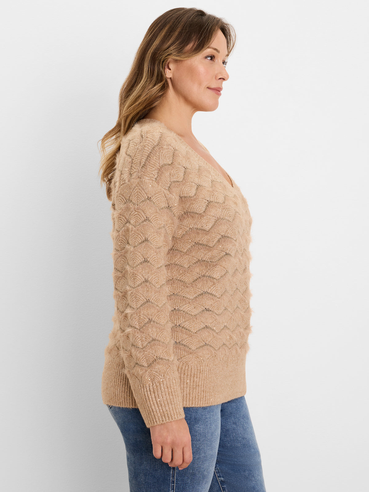 NIC+ZOE Deco Scallop Sweater product