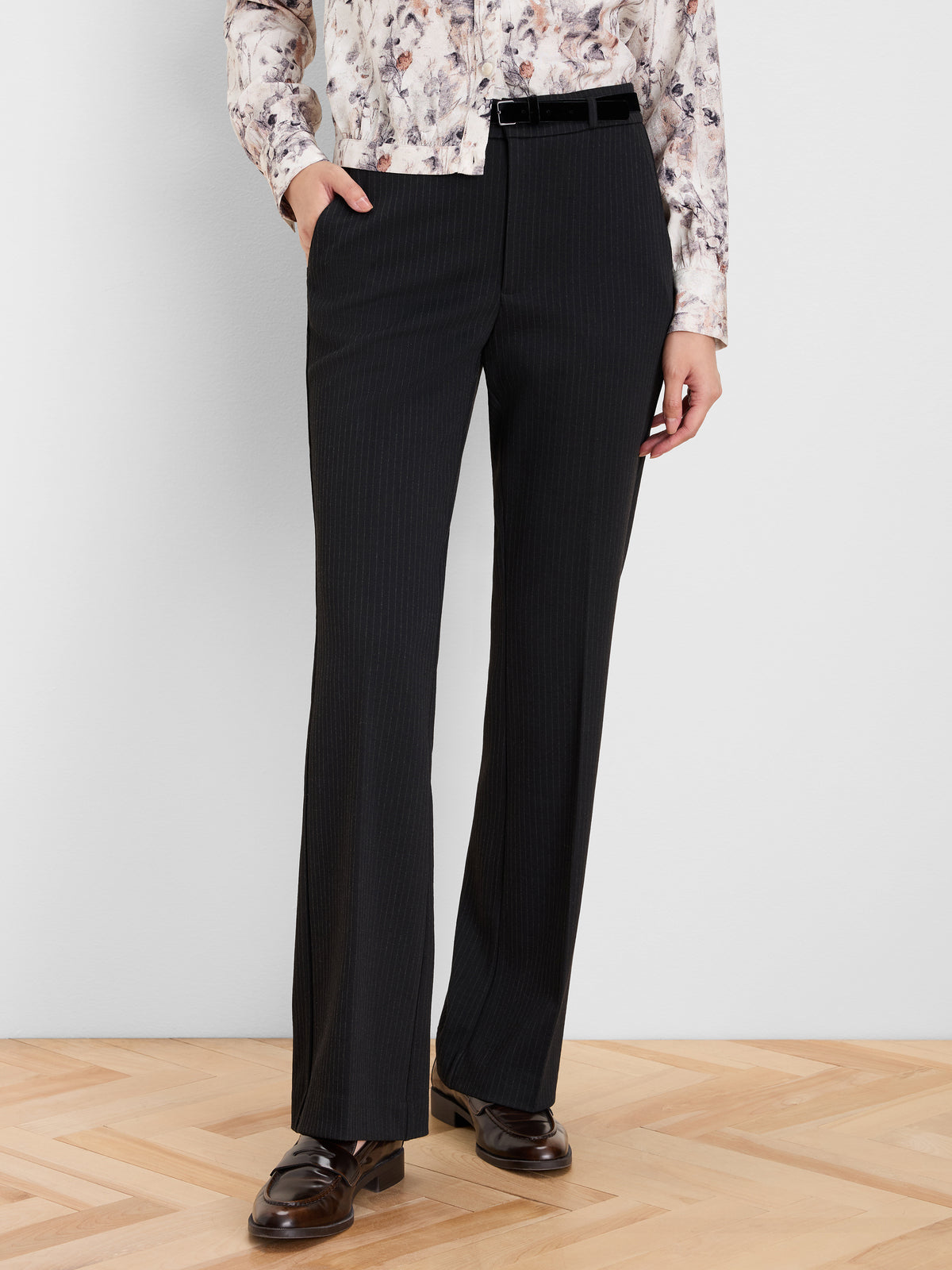 NIC+ZOE Exeter Boot Pinstripe Pant product