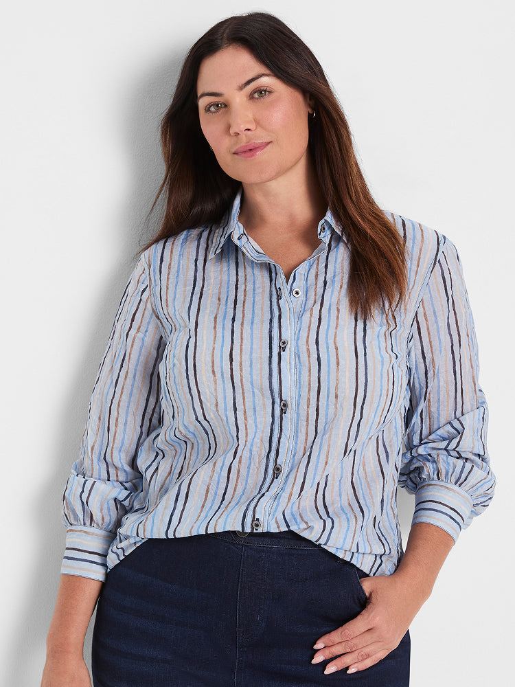 NIC+ZOE Cloud Blossom Woven Top product