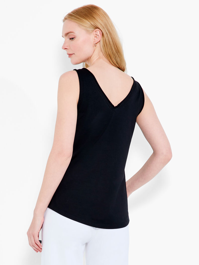 Woman Wears NZT Double V Tank image number 2