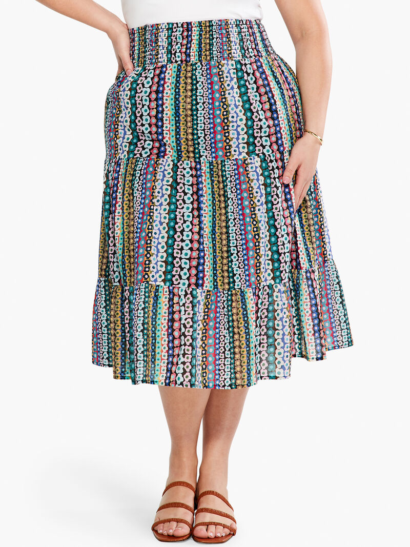Woman Wears Flower Field Skirt image number 0