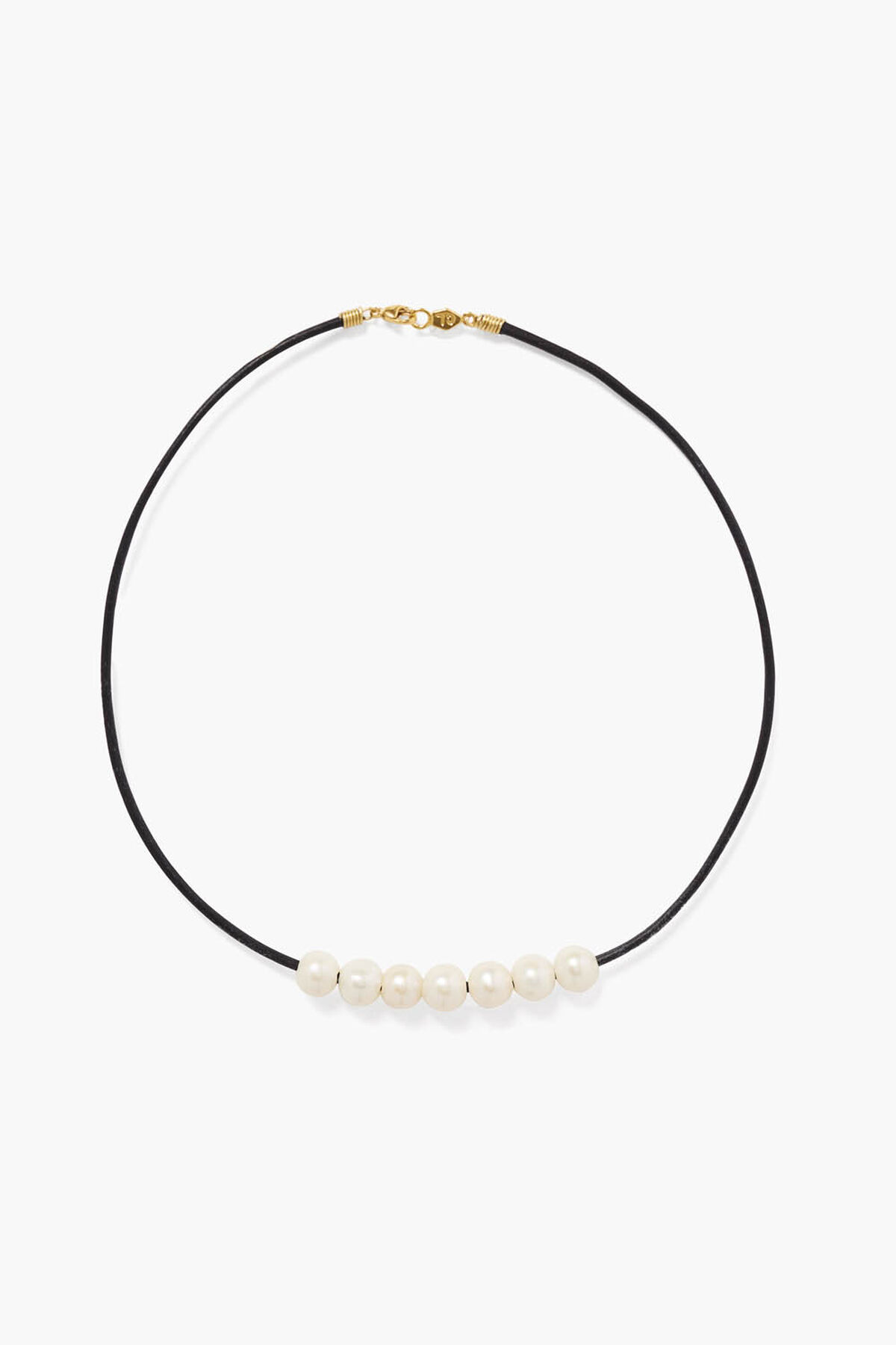 Chan Luu - Pearls On Leather Necklace