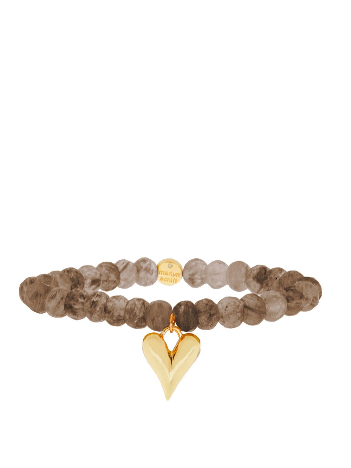 Marlyn Schiff - Mocha Quartz Heart Bracelet