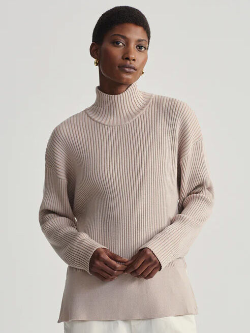 Mock layer sweater discount