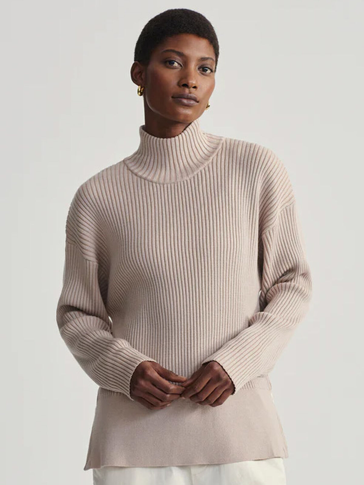 Varley - Mayfair Mock Neck Knit Sweater