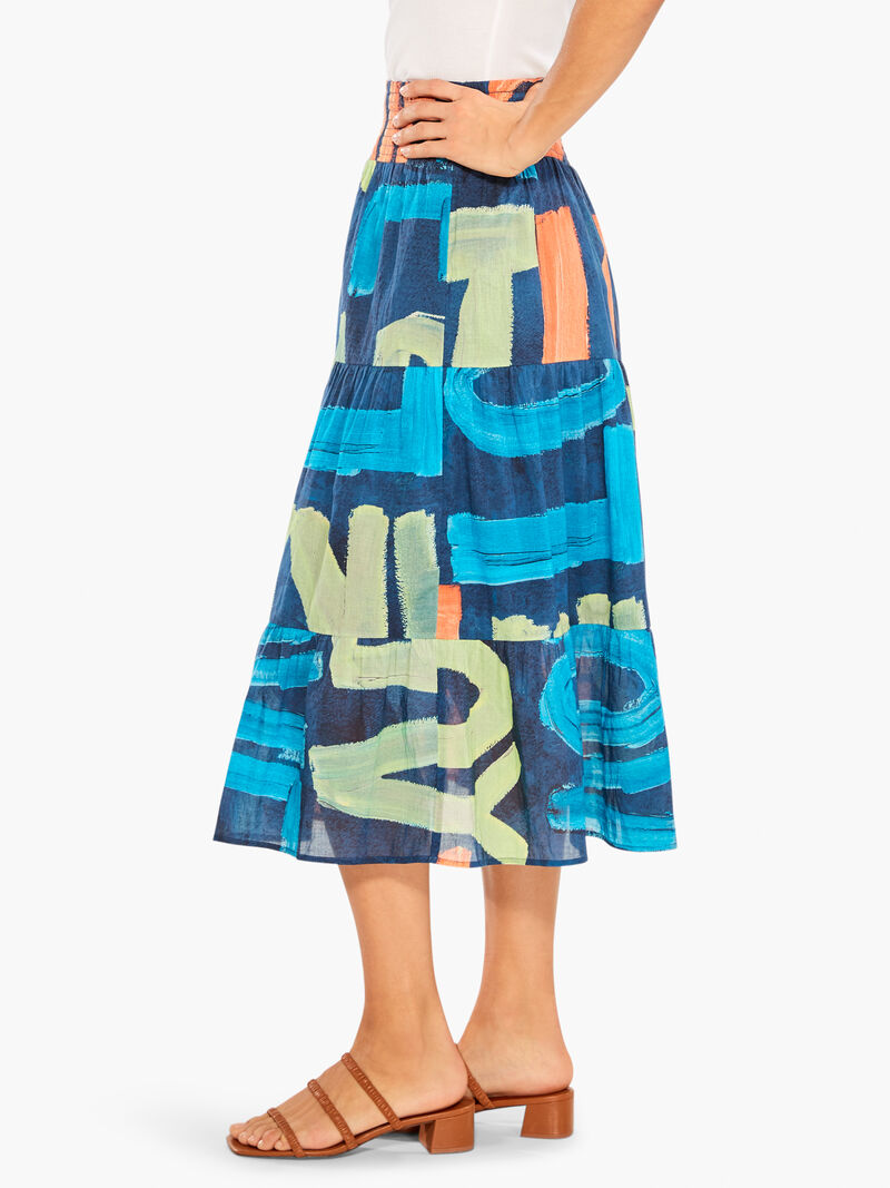 Woman Wears Love Art Joy Skirt image number 2