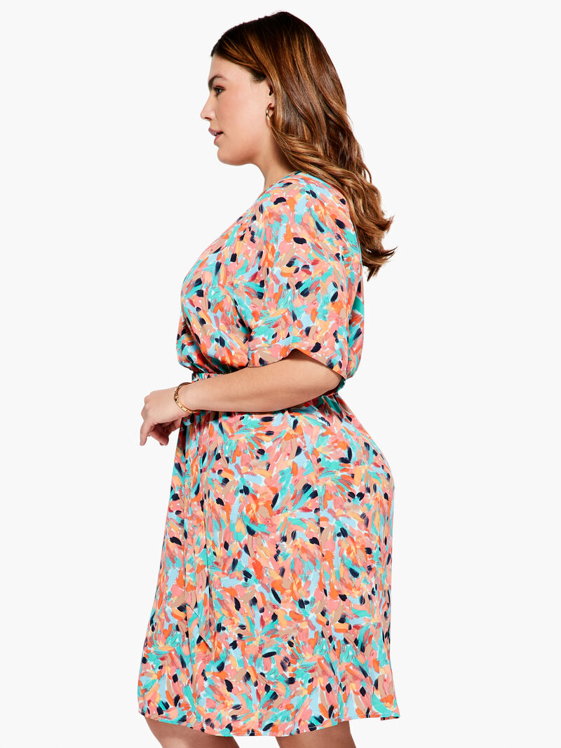 Woman Wears Punchy Petals Dress image number 1