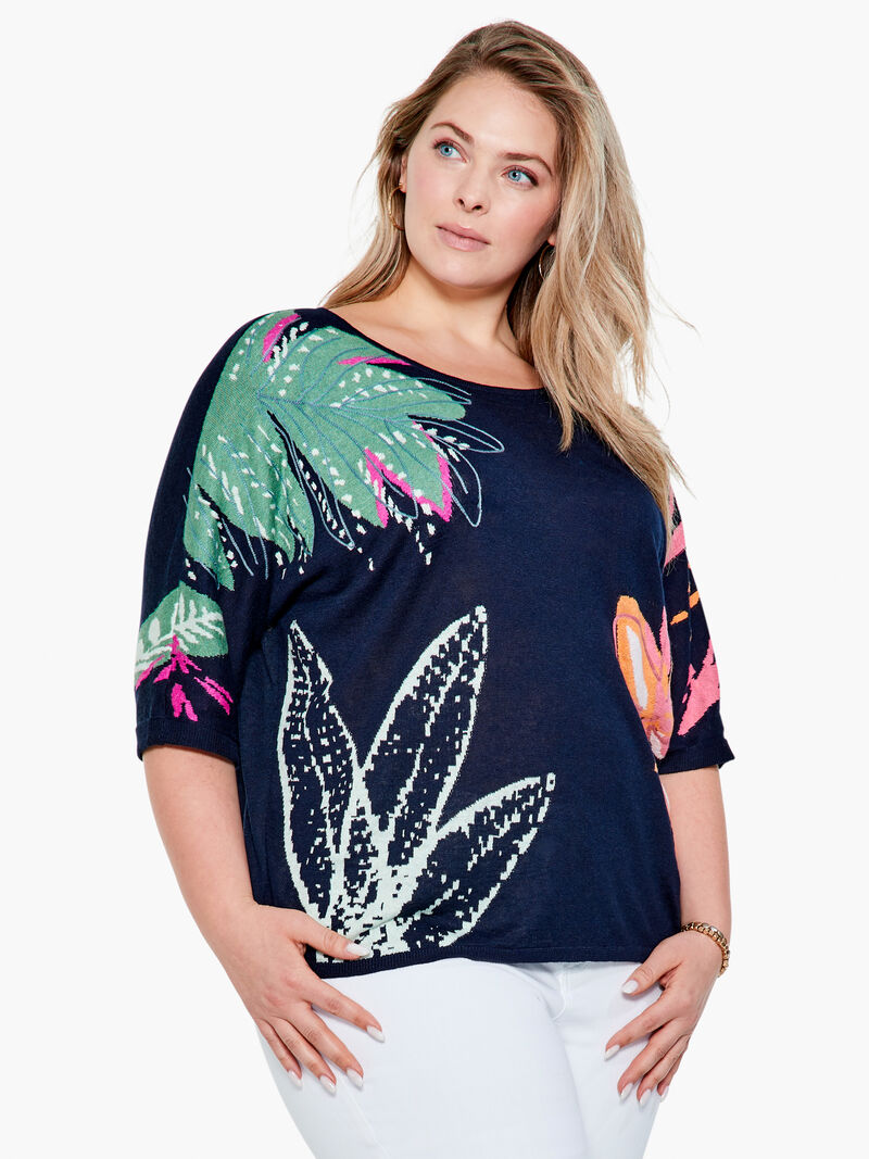 Woman Wears Evening Garden Sweater image number 0