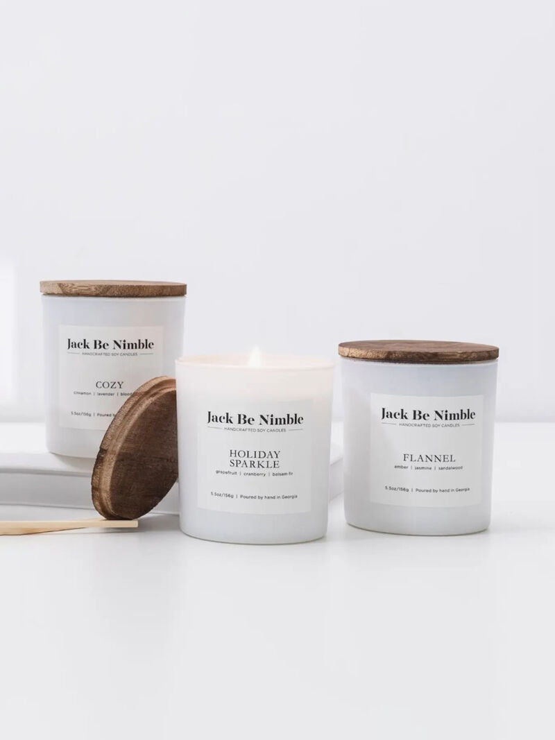 Woman Wears Jack Be Nimble - Holiday Candle Set image number 2
