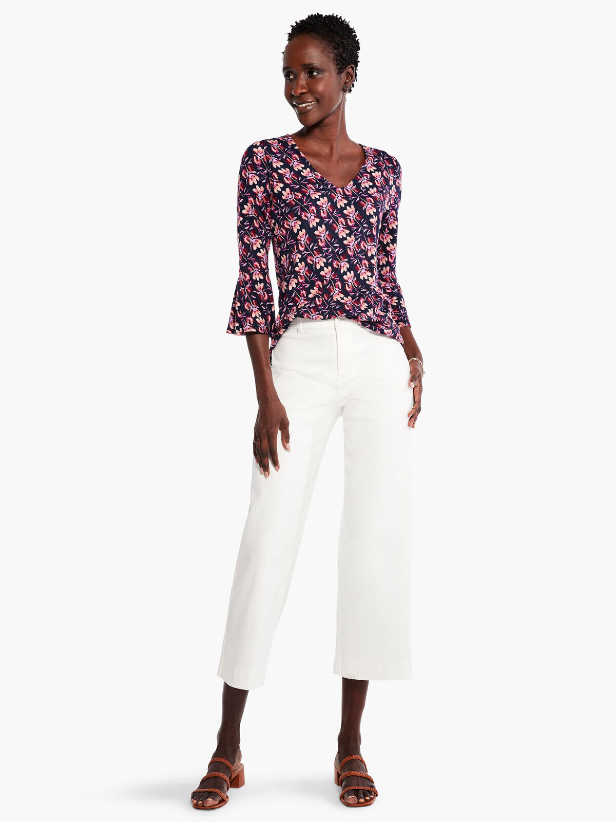 Stamped Petals Top