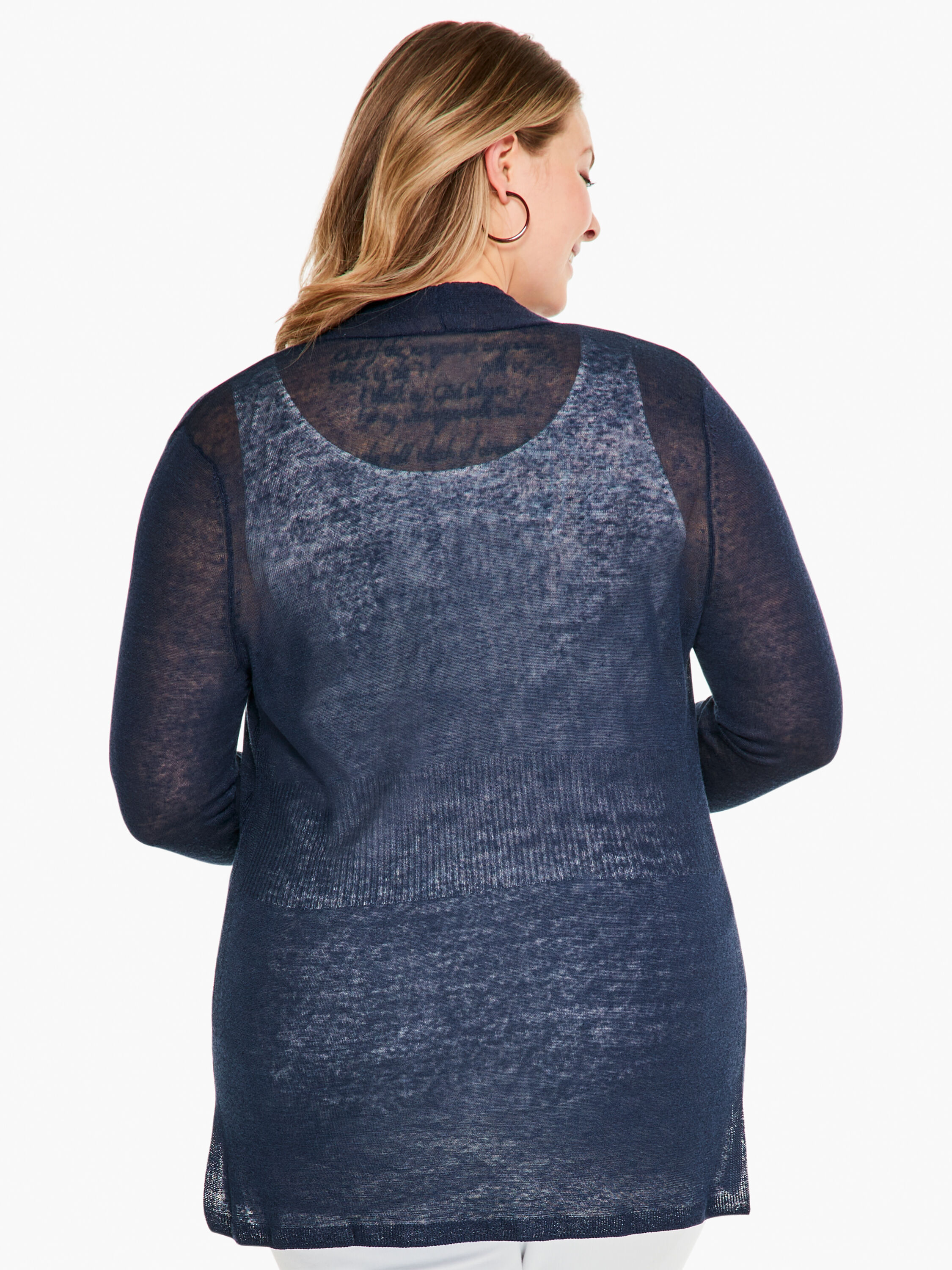 Lightweight Long Back of the Chair Cardigan NIC ZOE