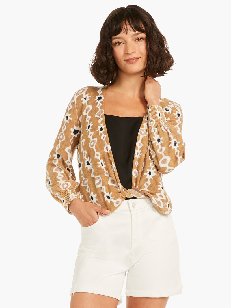 Woman Wears Falling Jewels Cardigan image number 1