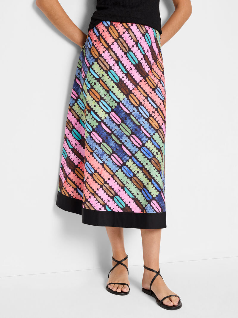 Woman Wears Rainbow Macaroon Skirt image number 0