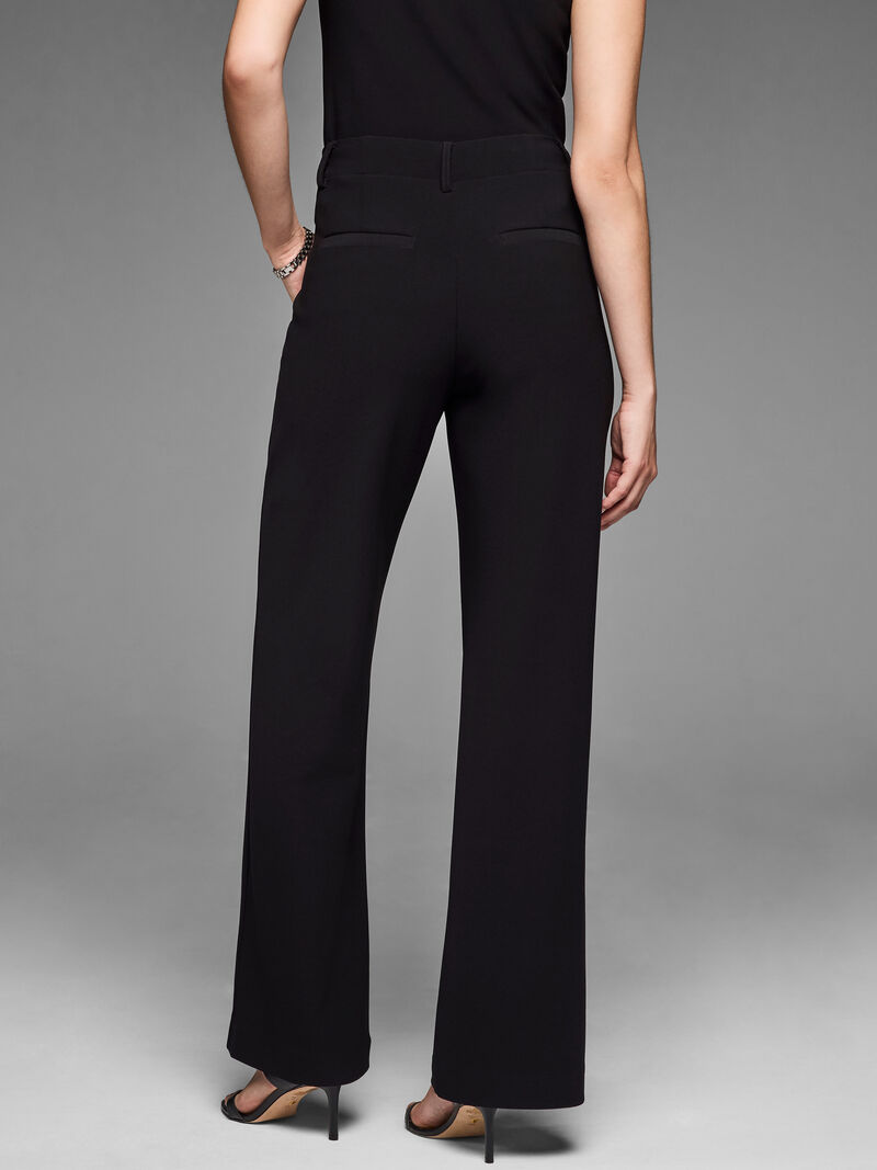 Woman Wears Gold Label 31" Knit Scuba Wide-Leg Trouser image number 3